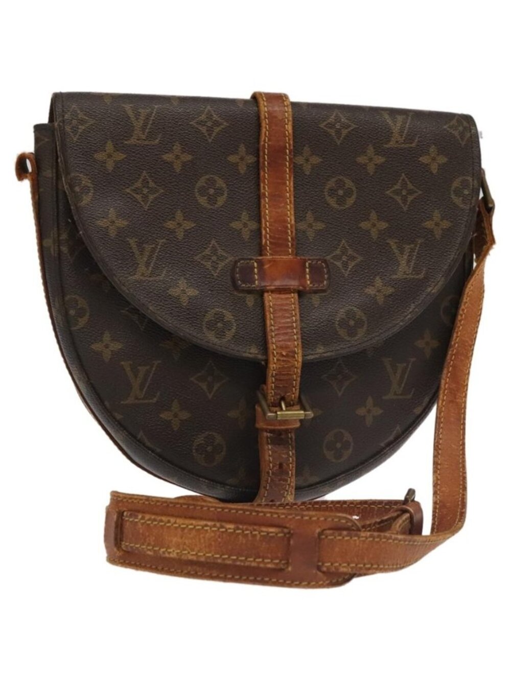 Authentic LOUIS VUITTON Monogram Chantilly GM Shoulder Bag M51232 LV